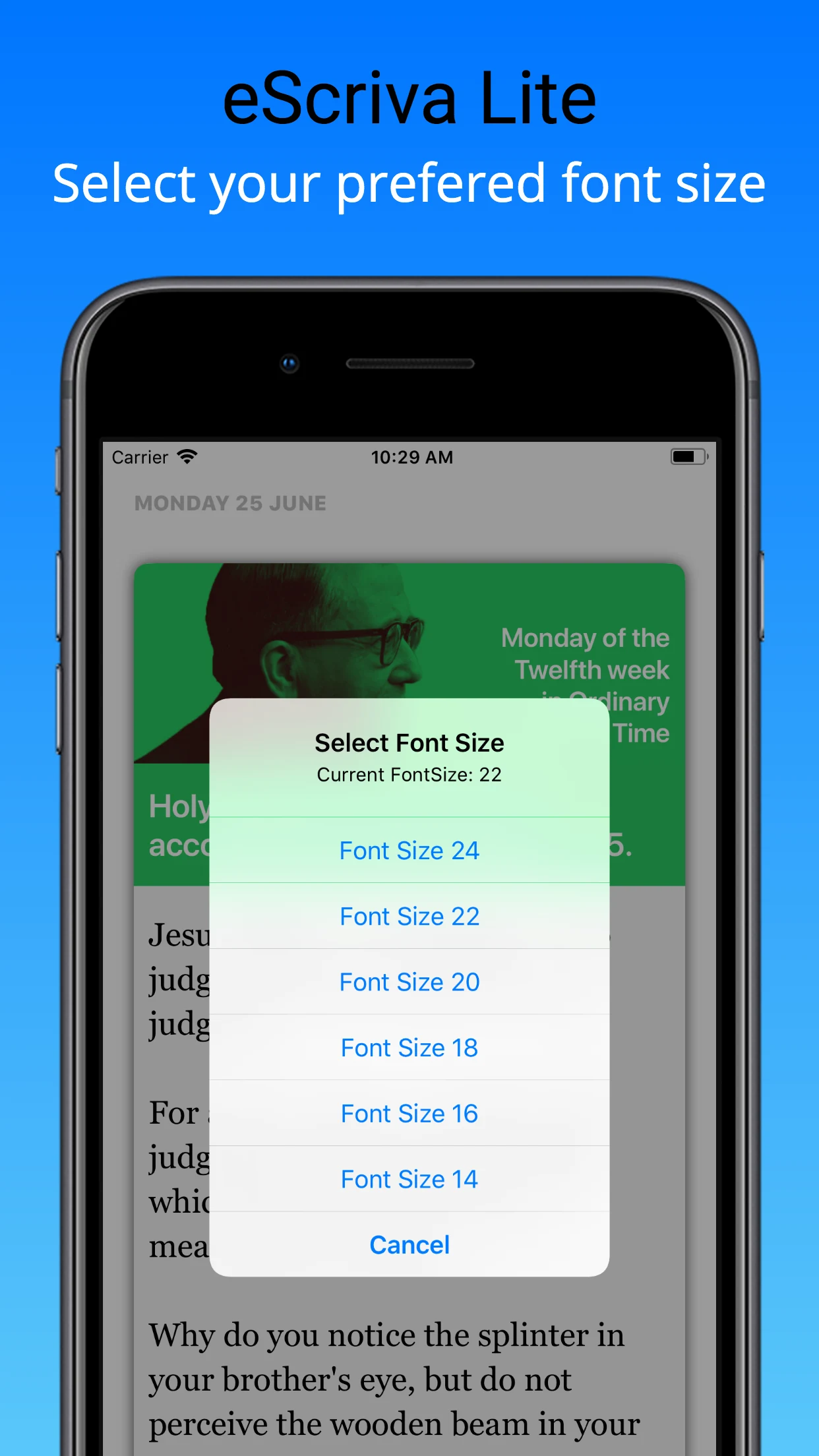 eScrivaLite screenshot